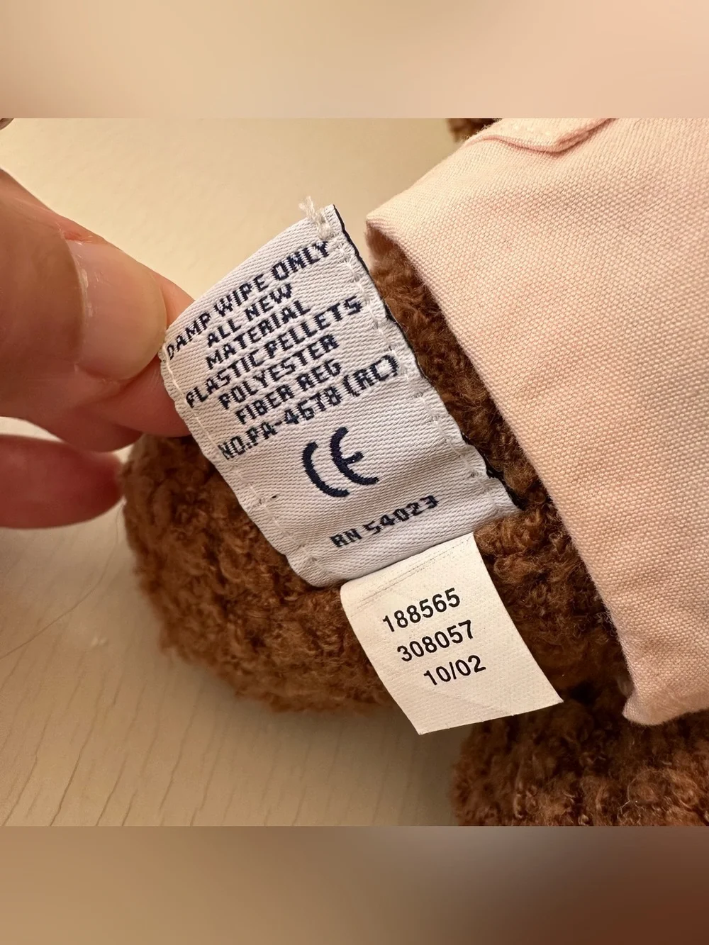 Vintage 2002 babyGap Teddy Bear Bucket Hat Overalls Plush Pink Brown